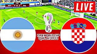 Argentina vs Croatia | FIFA World Cup Qatar 2022 | Watch Along & PES 21 Gameplay