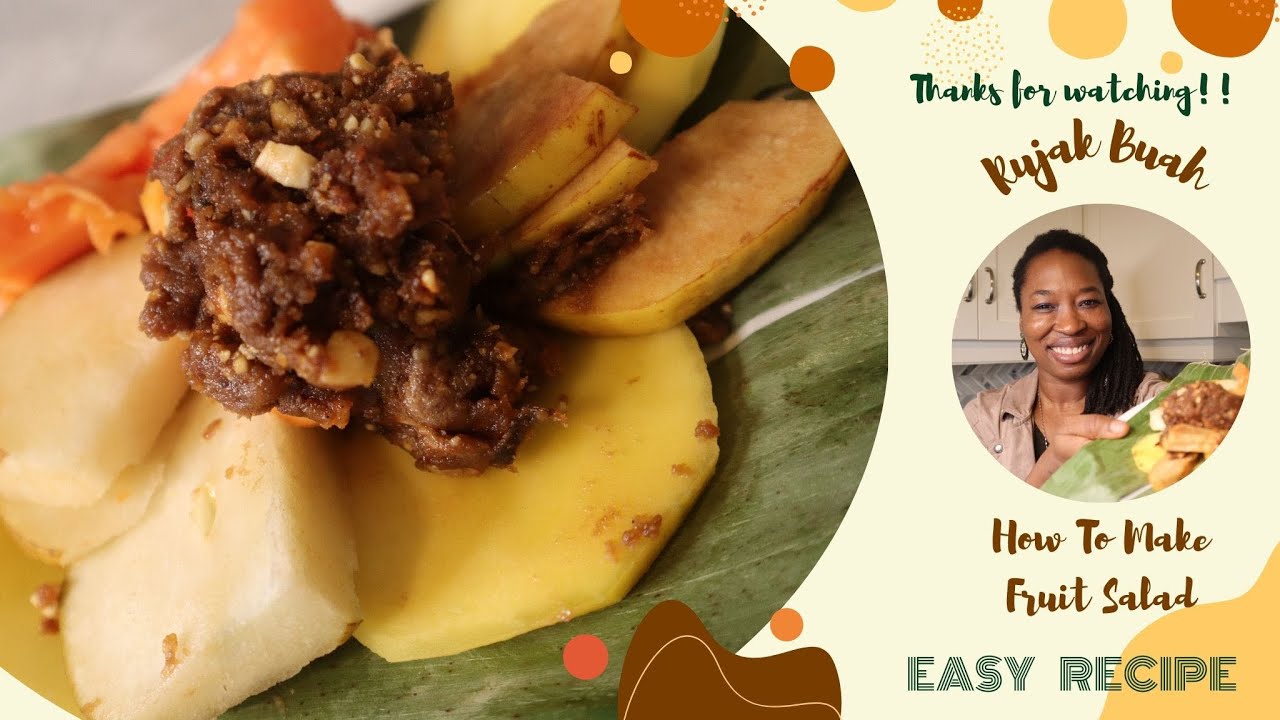 🇲🇨 Rujak Buah Pedas - How To Make Fruit Salad | Homemade Fruit Salad