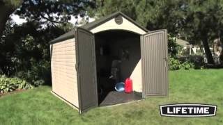 Features of a Lifetime 8ft x 10ft Plastic Shed