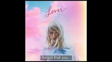 Taylor Swift - I Forgot That You Existed (Instrumental)