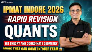 IPMAT Indore 2026 Rapid Revision | Quants -Set Theory and Coordinate Geometry MCQs Revision