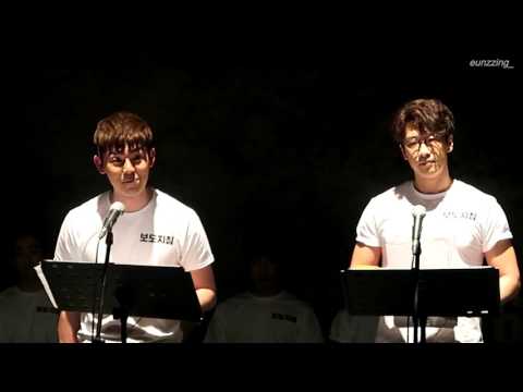 170410 연극 '보도지침' 월요쇼케이스 중-기자회견씬(김주혁_김경수배우&김정배_기세중배우)