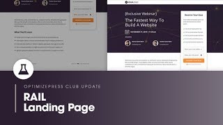 Details OptimizePress Club: Rail - Landing Page Template Update