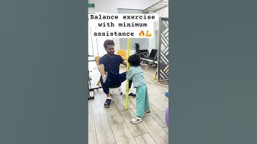 How to improve standing balance 🤩| Global developmental delay | #pediatricphysicaltherapy ✅