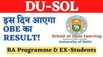 DU SOL OBE Results 2020 | BA Programme & EX-Students | Open Book Exam | SOL Reporter