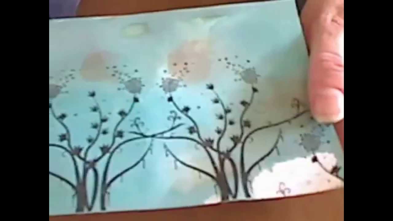 Uitdaging 2 Werken met een Craftsheet Achtergronden met Distress Stains