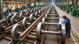 Manufacturing of Train Wheels Inside Mega Factories Forging Massive Steel Wheels