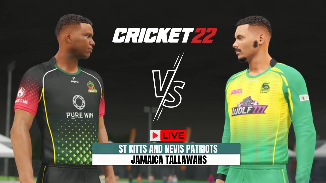  live st kitts and nevis patriots vs jamaica tallawahs cricket 22
