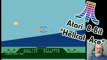 Atari 8-Bit Game Play, Hellcat Ace