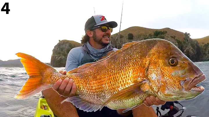 Kayak Fishing for HUGE Snapper (CATCH & COOK secret batter) -- New Zealand Ep 4