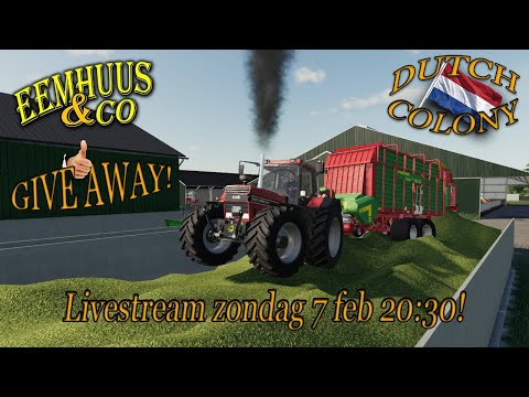 🔴 Live Farming Simulator 2019 | Dutch Colony | MEER away&rsquo;s! | Eemhuus & de Maatschap! 🔴