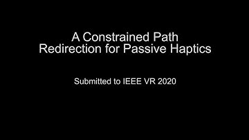 A Constrained Path Redirection for Passive Haptics