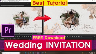 How To Make Wedding Invitation Video In A Premiere Pro CC TUTORIAL IN 4 MIN