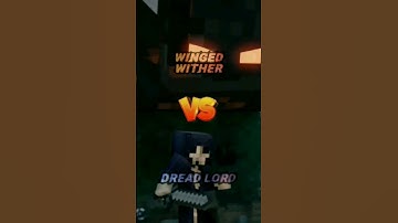 #minecraft "Who is the strongest?"winged wither vs Dread lord" #vs #stronger #comparison .