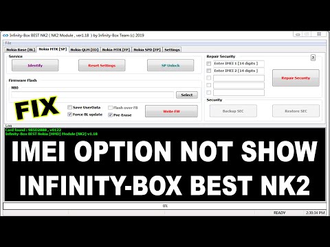 Infinity Box Best Nk2 Imei Option Not Show Fix