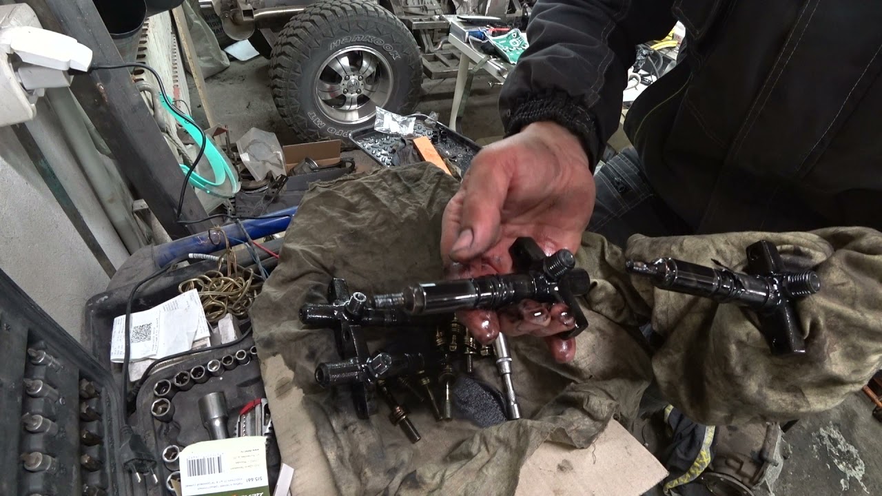 Замена форсунок на PAJERO 3 дизель - YouTube