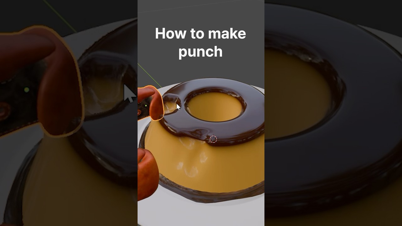 day1 designer vs blenderman(how to make punch in blender)