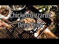 Chicken gizzards deep fried