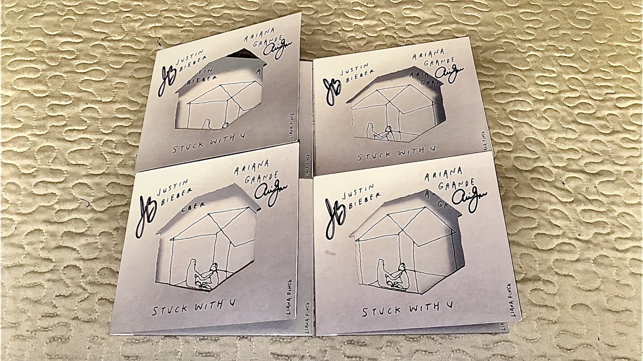 Ariana Grande, Justin Bieber - Stuck With U (Signed CD Unboxing