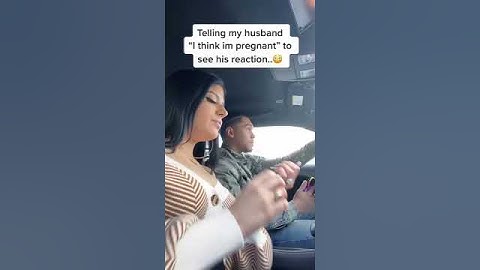 Telling My Husband “I’m Pregnant” To See His Reaction.. 😱 #shorts