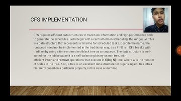 Completely Fair Scheduler (Video Presentation Report)
