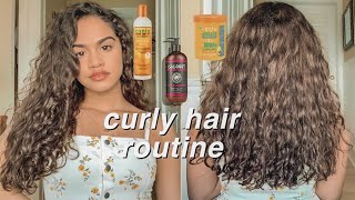 UPDATED DEFINED CURLY/WAVY HAIR ROUTINE FT. CANTU AVOCADO HYDRATING COLLECTION|| NARALI MOTA