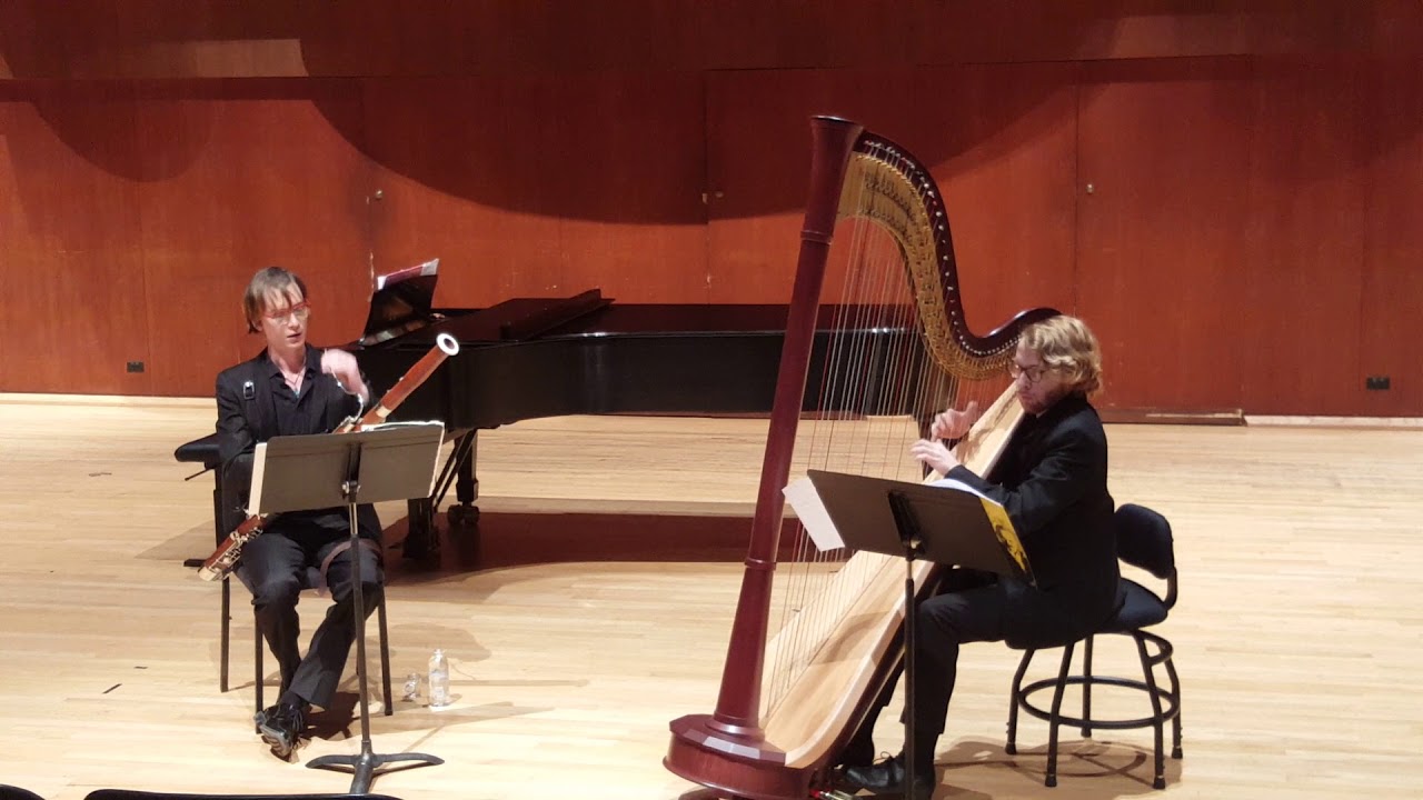 Cafe 1930 for bassoon and harp Brennan Moran, bassoon; Zane Mallett