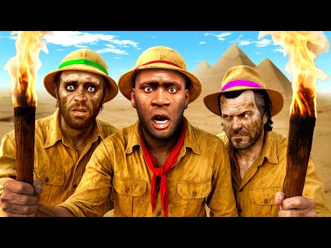 GTA 5 فرانكلين وتريفور ومايكل يذهبون إلى مصر 