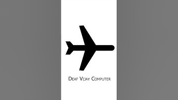 How To Create Airplane Symbol | Microsoft Word Document | Deaf Vijay Computer