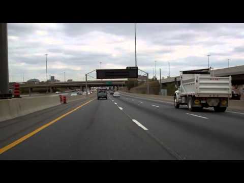 Test Footage of the World's Busiest Freeway: Eastbound ON Hwy 401 thru Toronto (10/22/13)