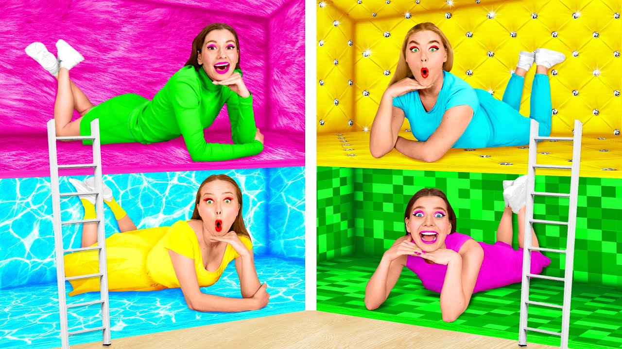 Secret Room Under the Bed | Four Colors Challenge by BaRaFun Gold Challenge