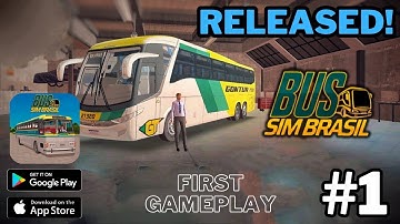 Bus Sim Brasil - Released! - First Gameplay Walkthrough (Android, iOS) | #jerryisgaming #1