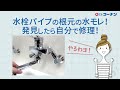 【コーナン】水もれ修理　パイプの根元 の動画、YouTube動画。