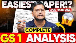 UPSC Mains 2026 GS Paper 1 Detailed Analysis & Way Forward 2027 | Sajal Singh sir | Sarrthi IAS