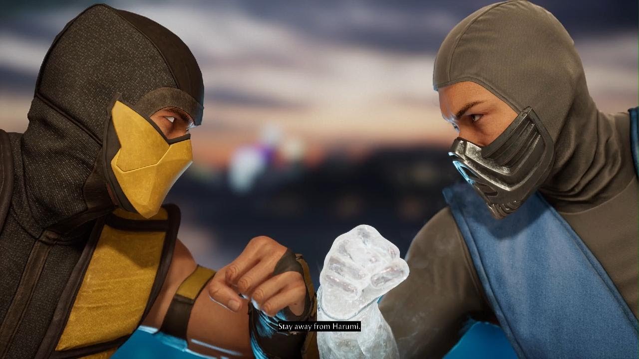 Mortal Kombat 1 1995 costume Sub Zero vs UMK3 Scorpion - YouTube