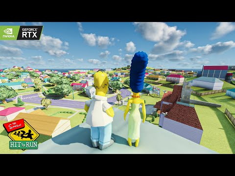 The Simpsons Hit and Run Remake - Unreal Engine 5 Gameplay Concept Demo made with GTA 5 PC Mods