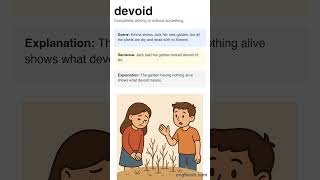 'Devoid' Meaning Learn English in 6 Seconds