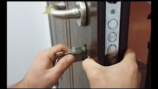 Kapı kilit göbeği nasıl değiştirilir? ( barel silindir) çelik kapı kilidi değiştirme