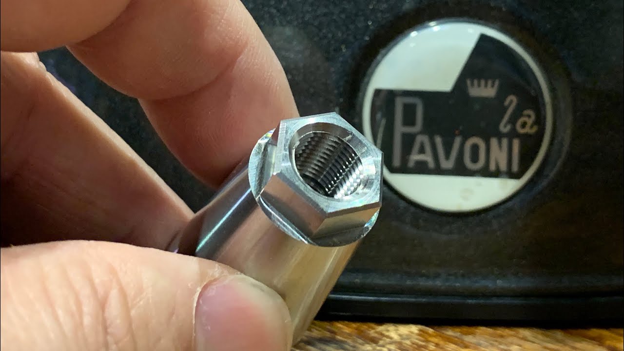 Boiler pressure gauge adapter for La Pavoni Europiccola lever machine
