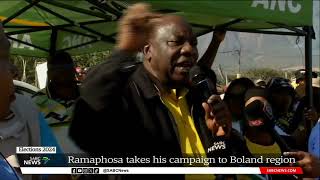 2024 Elections | ANC president Ramaphosa on the campaign trail in the Western Cape&#39;s Boland region