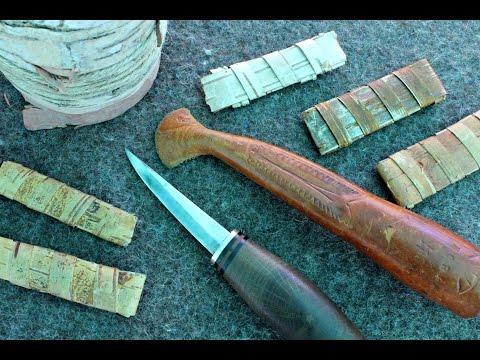 How To Make A Birch Bark Knife Sheath