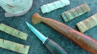 How To Make A Birch Bark Knife Sheath