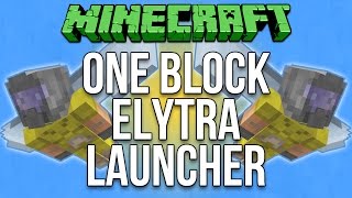 Minecraft 1.11.1 One Block Elytra Launcher Tutorial