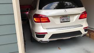 2013 GL550 electronic cutout exhaust. Twin turbo v8 Mercedes.