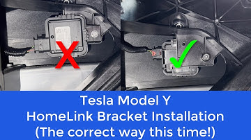 Tesla Model Y HomeLink Bracket Installation (The correct way this time!)