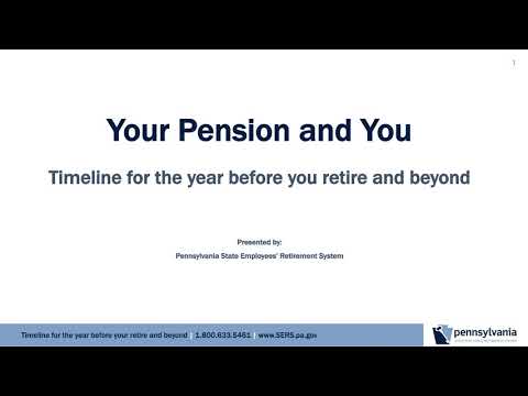 You and Your Pension -Timeline