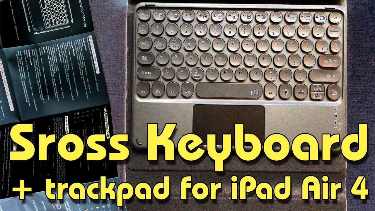 Update Sross Keyboard Case with Touchpad for iPad Air 4