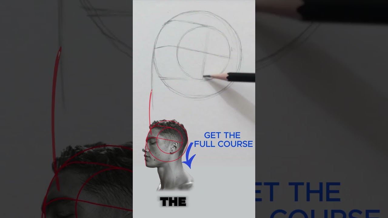 How to Draw a Perfect Side Face#loomismethod #drawing #portraitdrawing #art #sketch #drawingtutorial