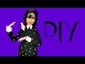 Lets Make WEDNESDAY ADDAMS Doll and two DRESSES | Barbie Makeover