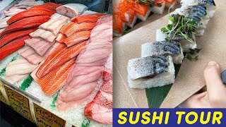 SUSHI TOUR ft Crispy Rice Burger 🍣 JAPANESE FOOD in Seattle